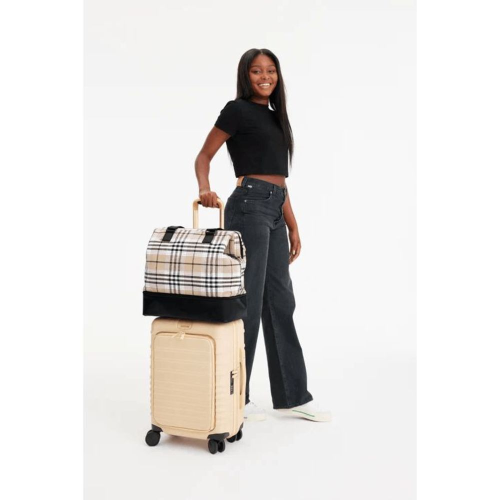 NWT BEIS Mini Weekender Travel Bag in Plaid - Picture 3 of 11